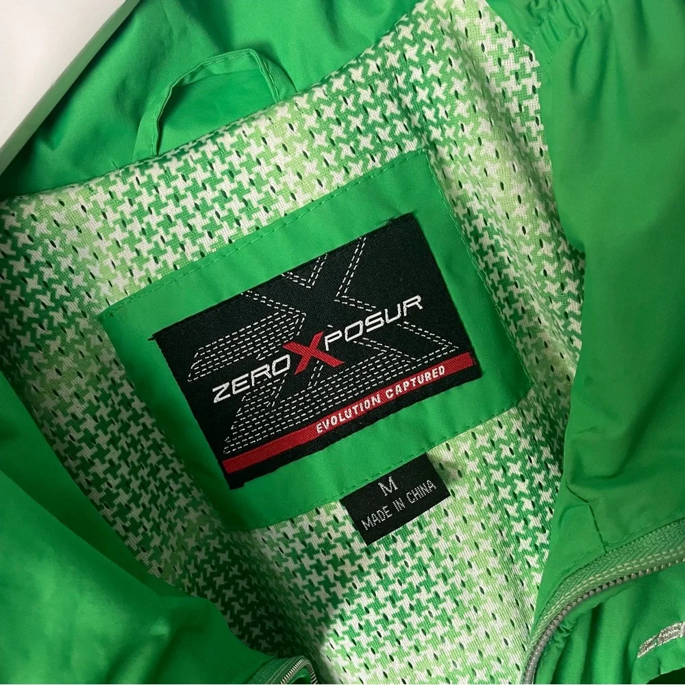 Zero Exposure Green Ski Jacket / Size M - Picture 3 of 10